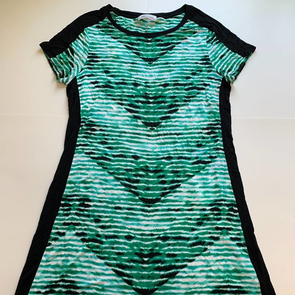 Calvin Klein Green Tie Dye Dress